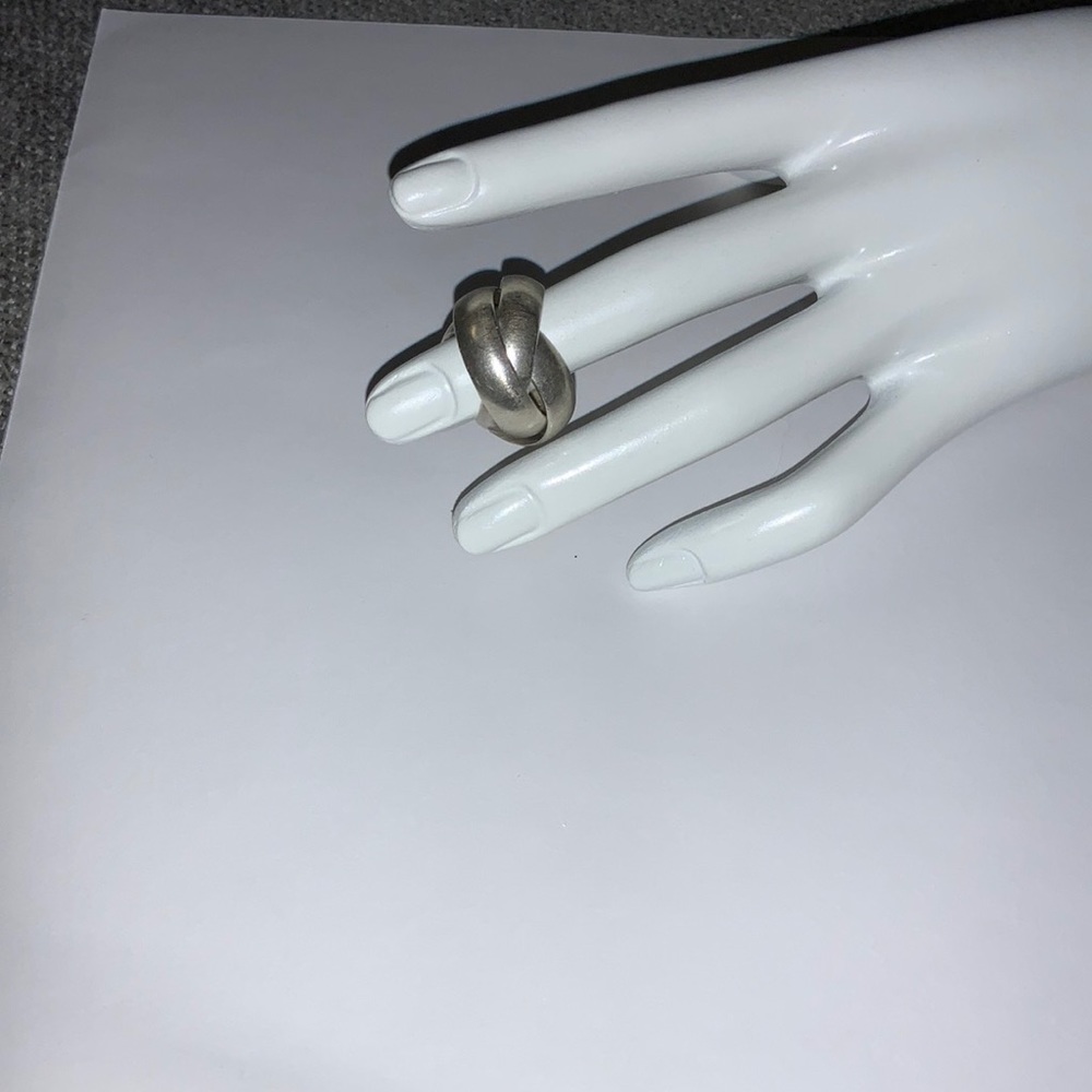 Sterling Three Ring Band Ring